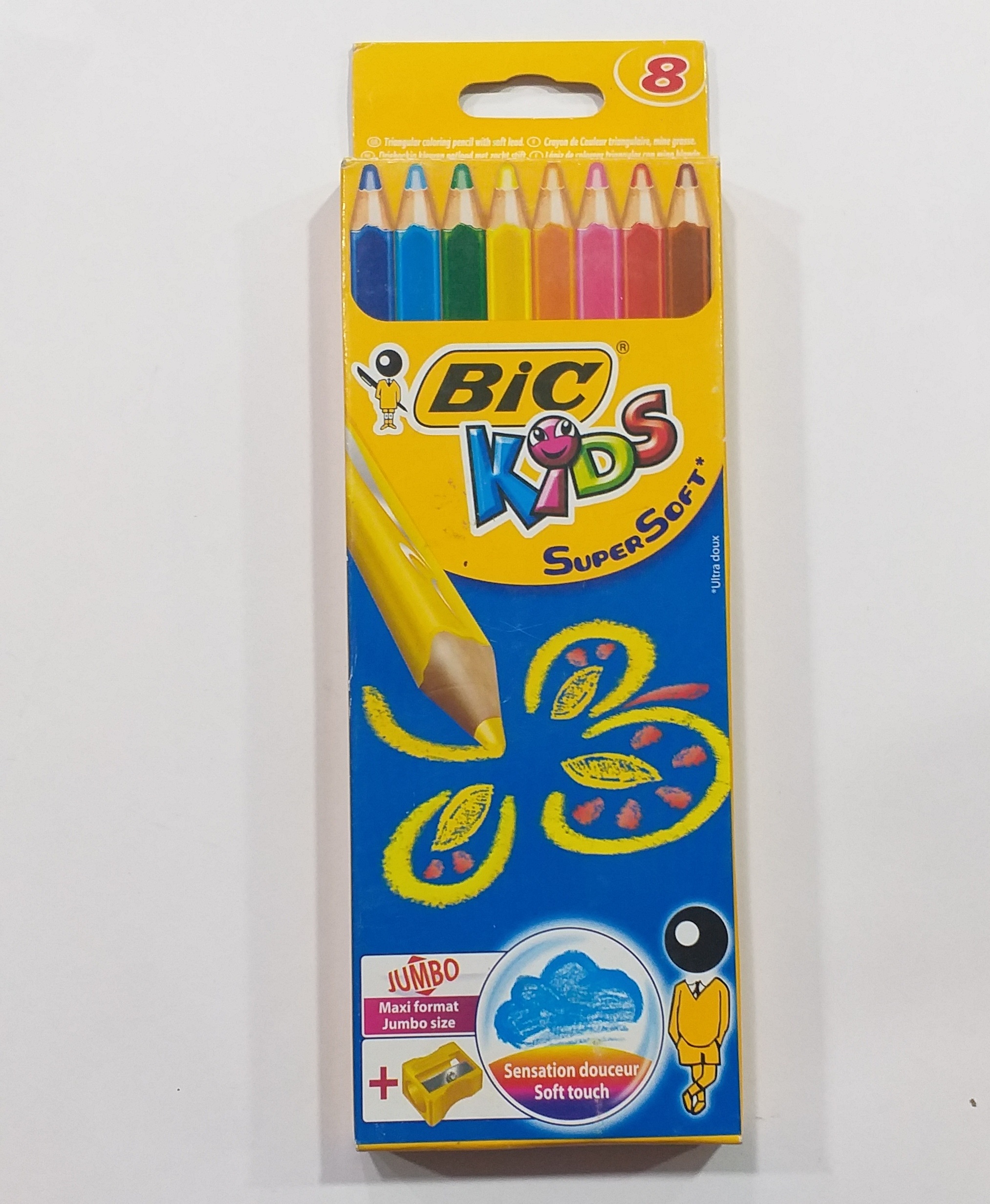 مداد رنگی 8 رنگ  bic  مدل جانبو