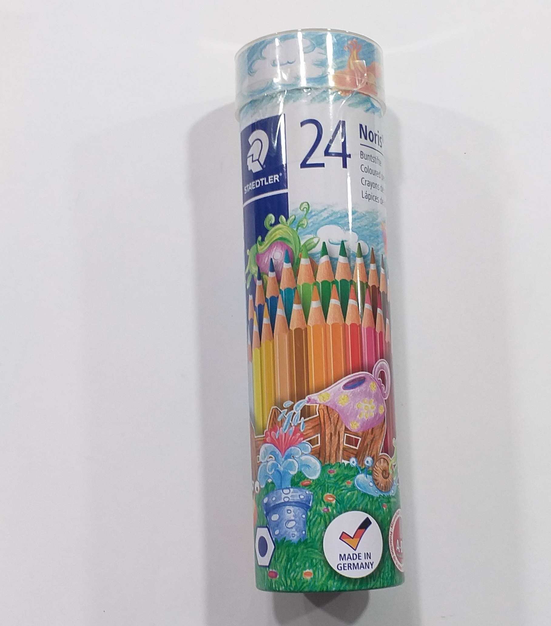 مداد رنگی 24 رنگقوطی فلزی  staedtler